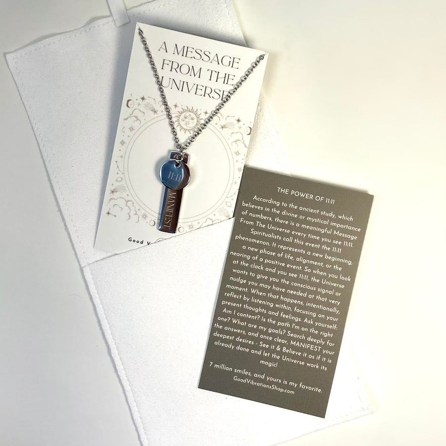 A Message From The Universe ⎮11:11 / Manifest Necklace