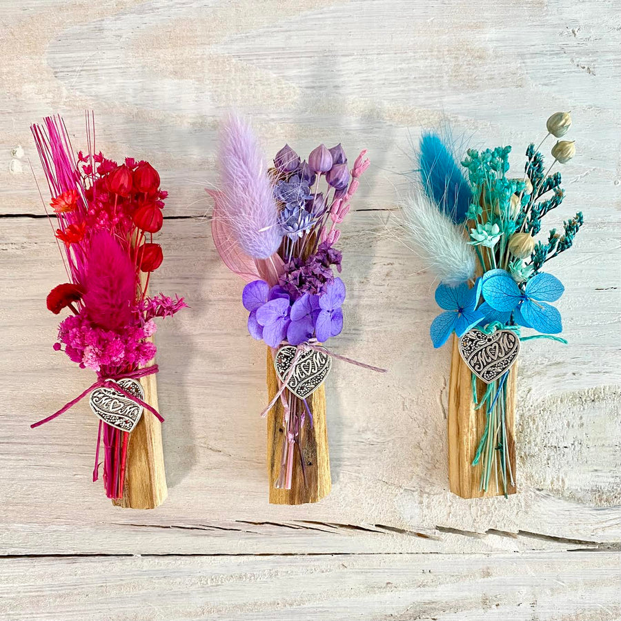 Mother's Day Palo Santo Floral⎮ Fuchsia, Purple or Blue