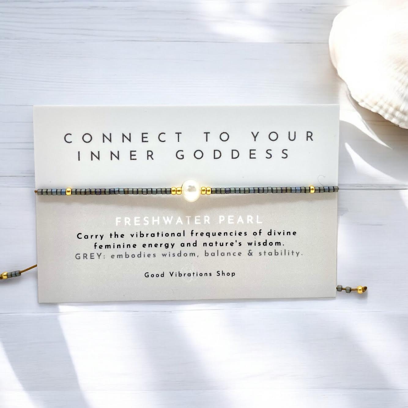 Pearl Goddess Bracelet ⎮ Grey – Good Vibrations Shop