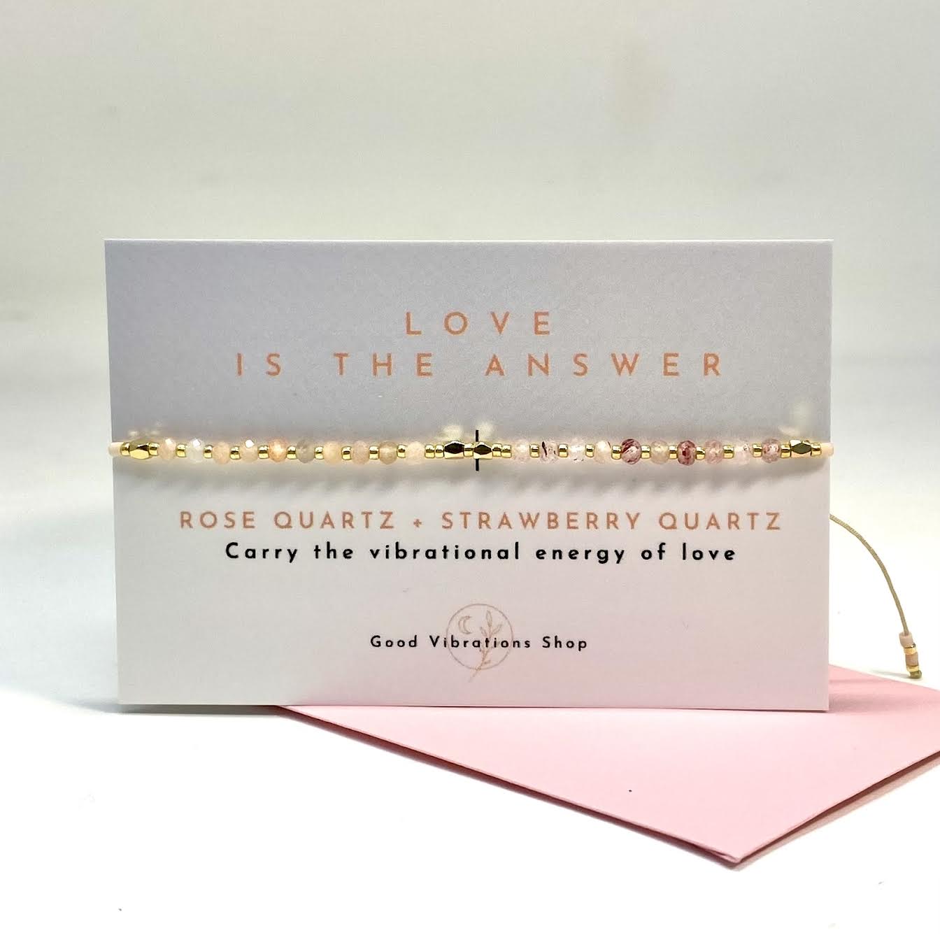 LOVE IS THE ANSWER ⎮ Gemstone Intension Bracelet – Good