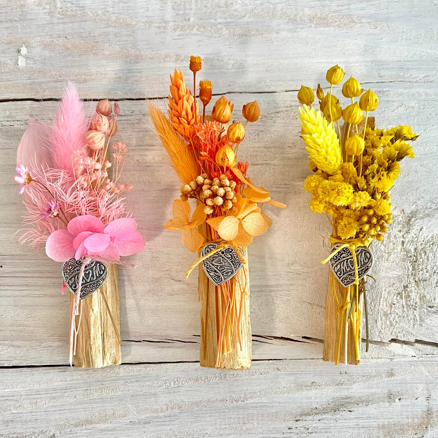 Mother's Day Palo Santo Floral⎮ Yellow, Orange or Pink