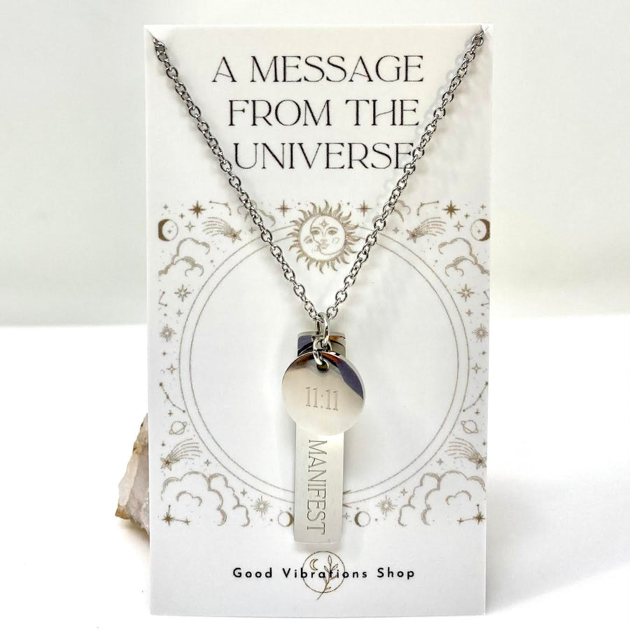 A Message From The Universe ⎮11:11 / Manifest Necklace
