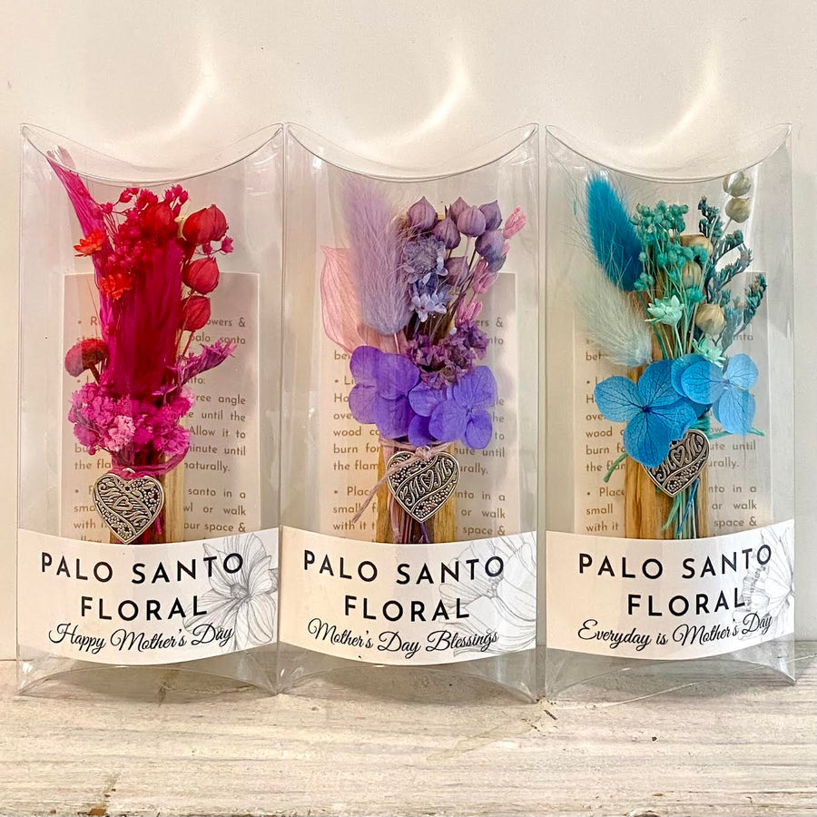 Mother's Day Palo Santo Floral⎮ Fuchsia, Purple or Blue