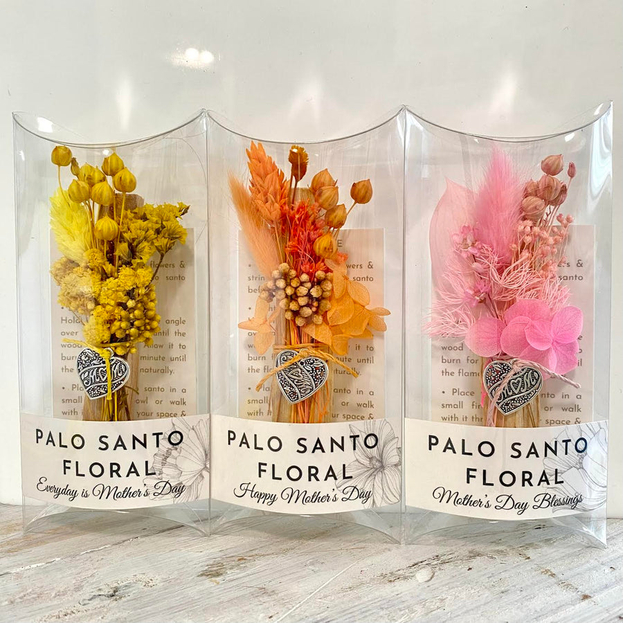 Mother's Day Palo Santo Floral⎮ Yellow, Orange or Pink