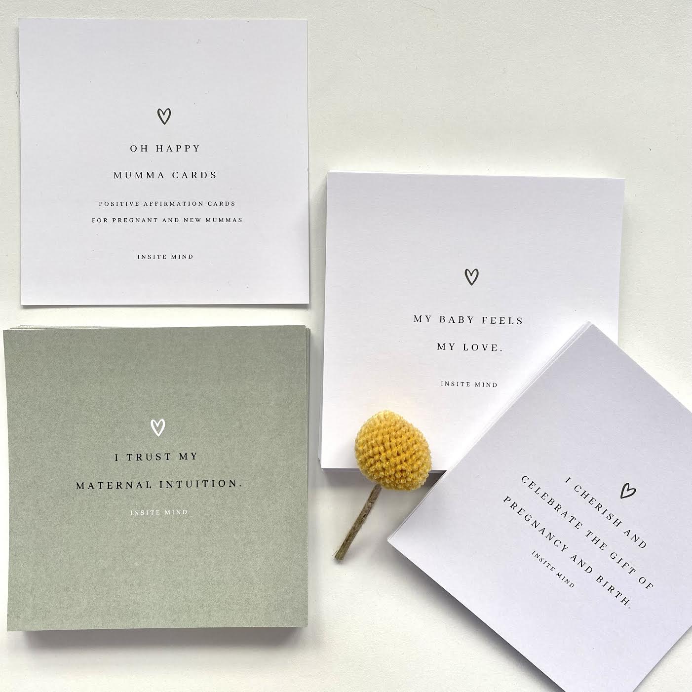 Mama Natural Pregnancy Affirmation Cards