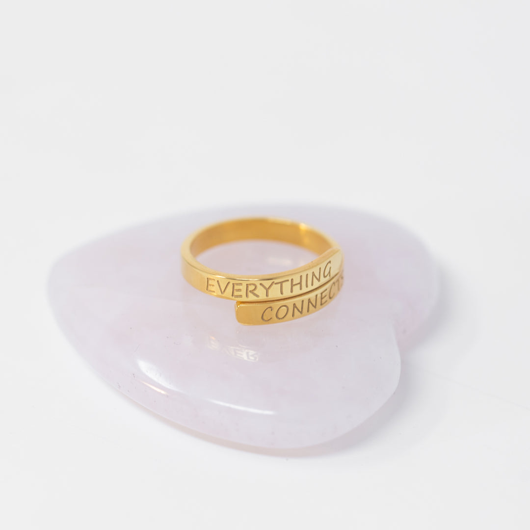 My Mantra Wrap Ring │ EVERYTHING / CONNECTS – Good