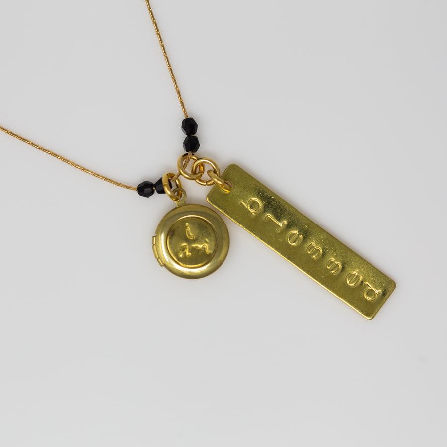 Hand-Stamped 'I Am'⎜Locket Necklace