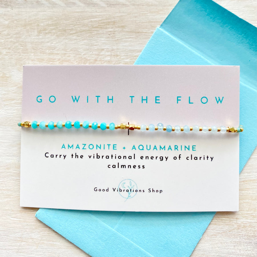 GO WITH THE FLOW ⎮ Gemstone Intention Bracelet