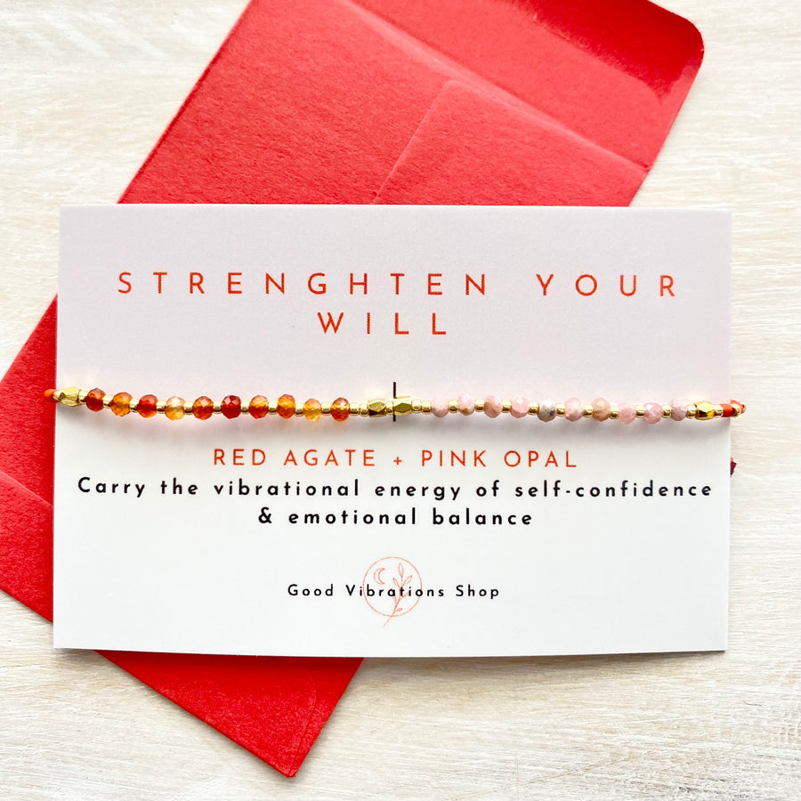 STRENGTHEN YOUR WILL ⎮ Gemstone Intention Bracelet
