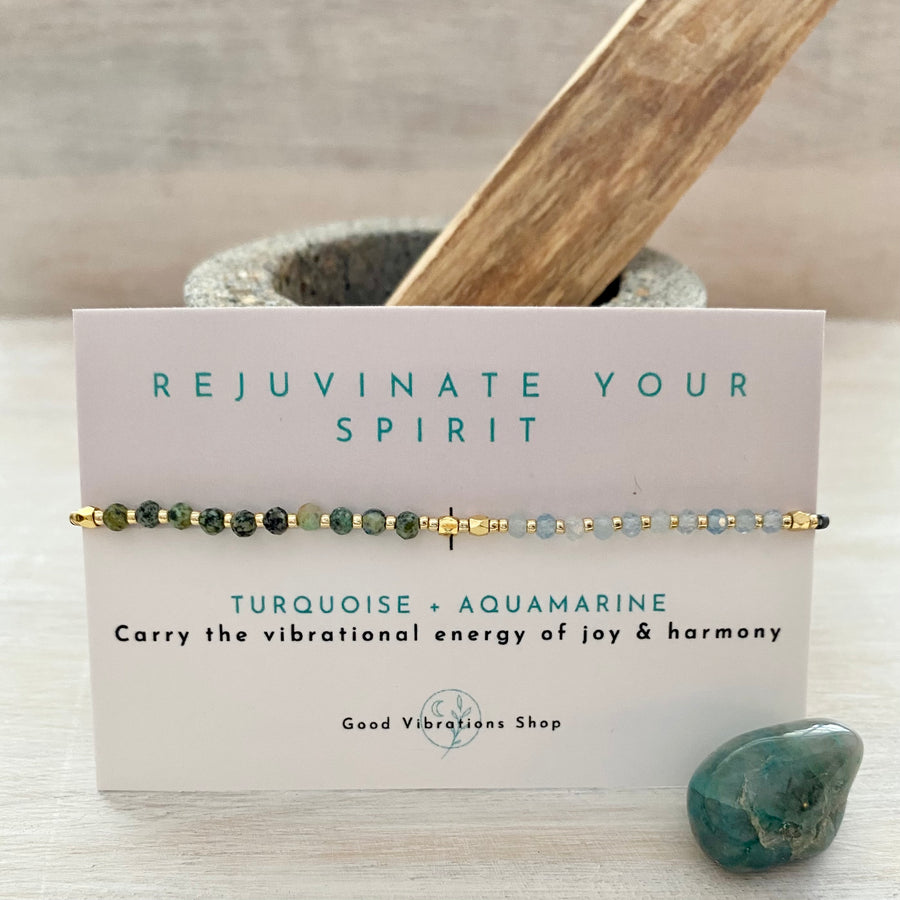 REJUVINATE YOUR SPIRIT ⎮Gemstone Intention Bracelet