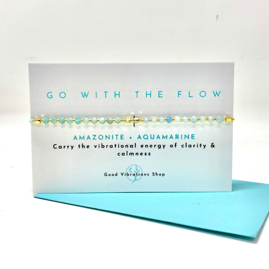 GO WITH THE FLOW ⎮ Gemstone Intention Bracelet