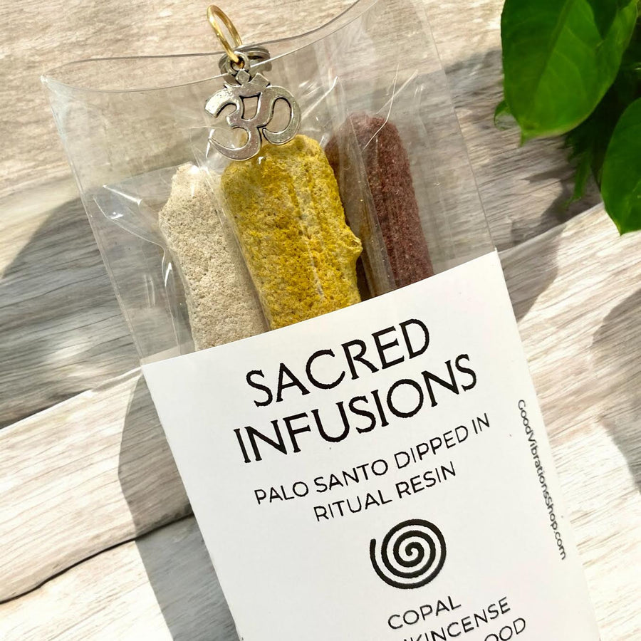 Sacred Infusions⎮ Palo Santo Dipped in Ritual Resin