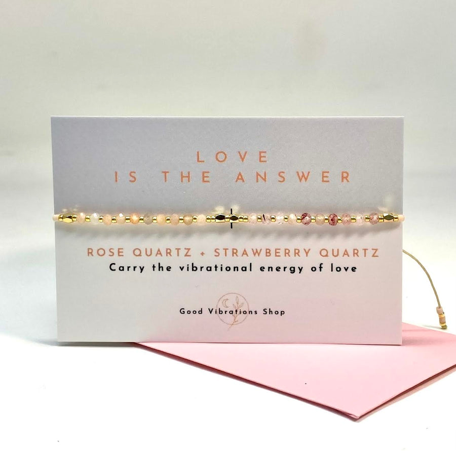 LOVE IS THE ANSWER ⎮ Gemstone Intension Bracelet