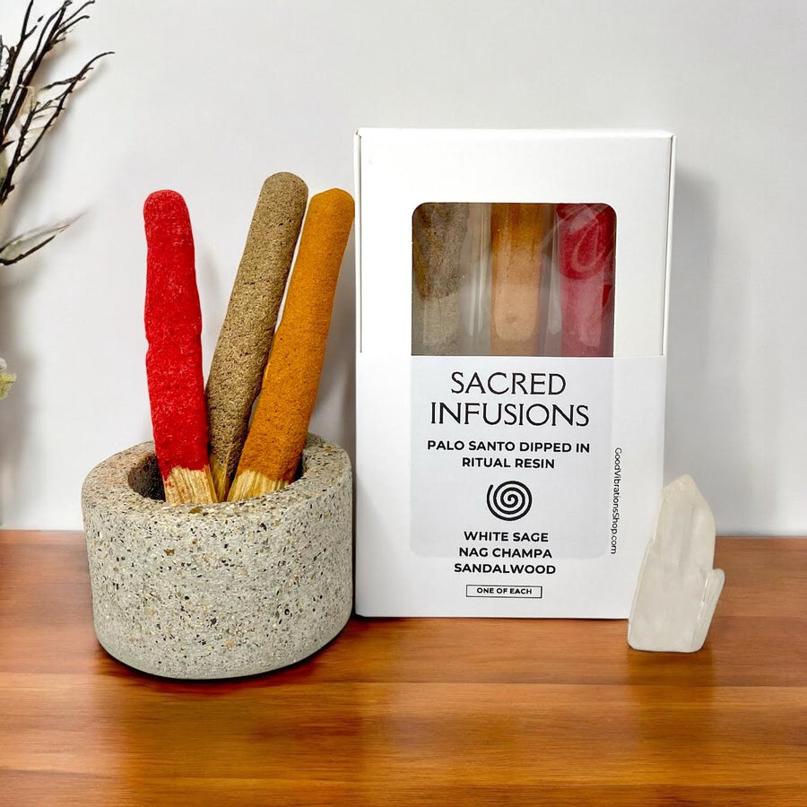 Dipped Palo Santo⎮White Sage, Nag Champa & Sandalwood