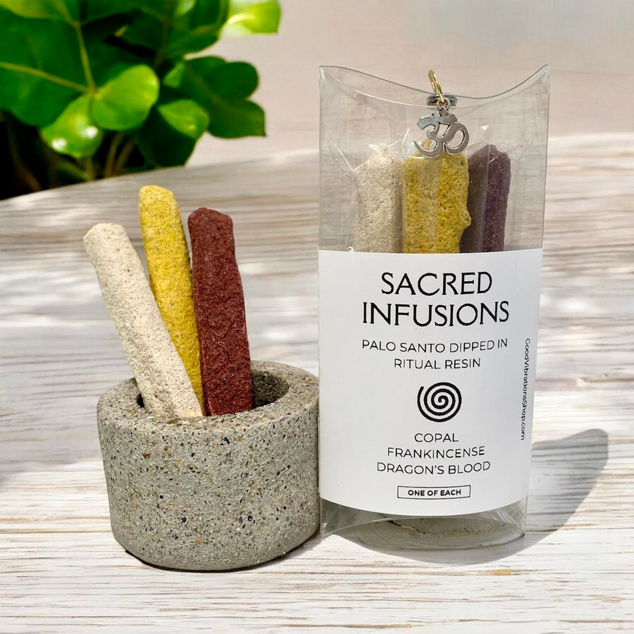 Sacred Infusions⎮ Palo Santo Dipped in Ritual Resin