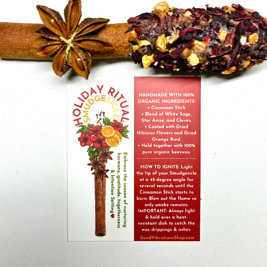 Organic Hoilday Smudgesicle ⎮ Ritual Cleansing Wand