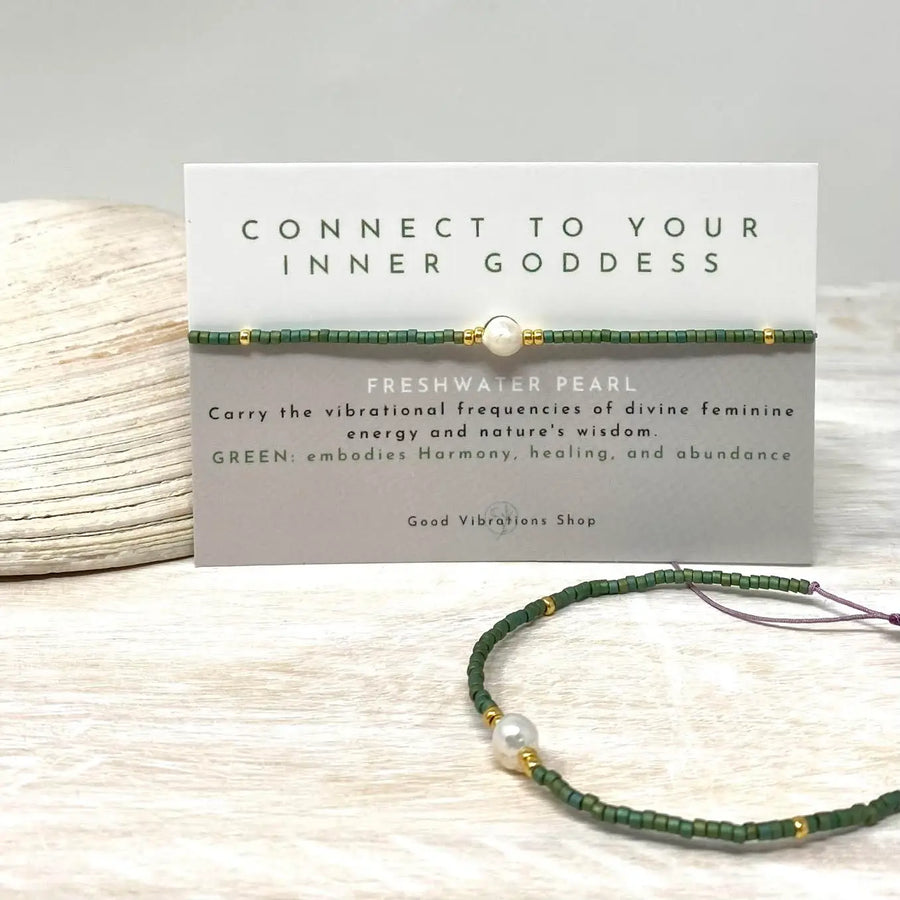 Pearl Goddess Bracelet ⎮ Green
