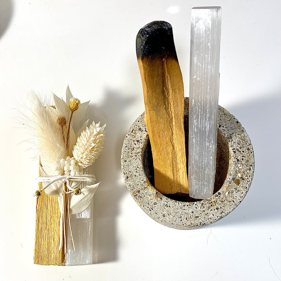 Palo Santo + Selenite⎮Clearing Bundle