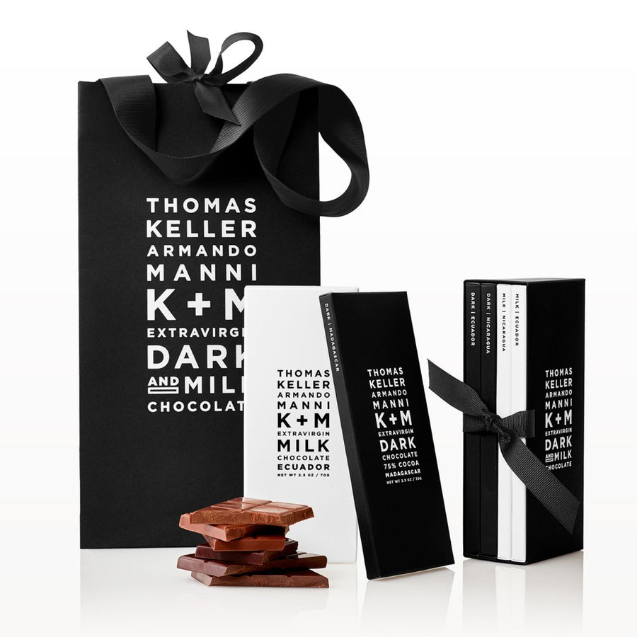 K+M Extravirgin Dark + Milk Chocolate Gift Box