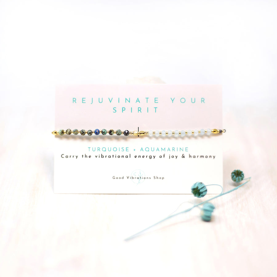 REJUVINATE YOUR SPIRIT ⎮Gemstone Intention Bracelet